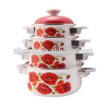 large commercial enamel cooking pots with double ear